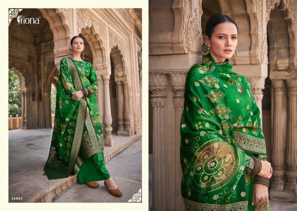 Fiona Bandhej Festive Wear Dola Silk Salwar Kameez Collection
